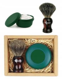 Pędzel do golenia z Borsuka Włos naturalny Mydło do golenia Zestaw Prezent
