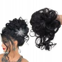 DOCZEPIANY KOK na gumce GĘSTY treska DOPINKA loki Czarny