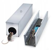 STACJA DERATYZACYJNA KARMNIK NA MYSZY I SZCZURY METALOWY OCYNKOWANY DUŻY