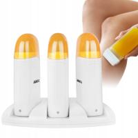 Podgrzewacz TRIO do wosku w rolce DEPILACJA ciała roll on NA 3 WKŁADY