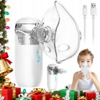 INHALATOR NEBULIZATOR DLA DZIECI I DOROSŁYCH -PRZENOŚNY NA AKUMULATOR CICHY
