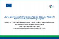 RDP 2014-2020 - доска ЕС ARiMR-A3 ПВХ 3 мм