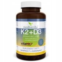 MEDVERITA витамин D3 2000 IU K2 MK - 7 MENACHION 50 mcg 120 CAPS костные суставы