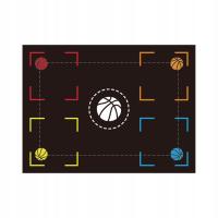 Mata treningowa do koszykówki Przenośna kontrola piłki Wyciszenie antypoślizgowe 120 cm x 89 cm
