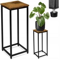 KWIETNIK STOJĄCY METALOWY RUSTYKALNY LOFTOWY STOJAK PÓŁKA NA KWIATY LOFT