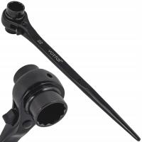 МОНТЕРСКИЙ ГАЕЧНЫЙ КЛЮЧ ТРЕЩОТКА ДЛЯ СТРОИТЕЛЬНЫХ ЛЕСОВ 19 / 22 ММ ТРЕЩОТКА