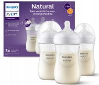 PHILIPS AVENT ZESTAW BUTELEK DO KARMIENIA 3X260ML RESPONSE SMOCZKI 3-6M