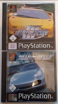 Need for Speed Porsche + Need for Speed III Hot Pursuit, PS1, PSX