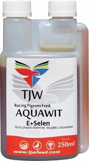 TJW Aquawit E + selen witamina dla gołębi 250 ml rozród r odchów