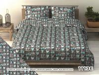 Poszwa bawełniana 160x200 1113E serca szara turkusowe