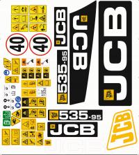 Naklejka naklejki oklejenia JCB 535 - 95