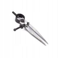 Precyzyjny cyrkiel traserski do kaletnictwa, długość 150 mm, z blokadą usta