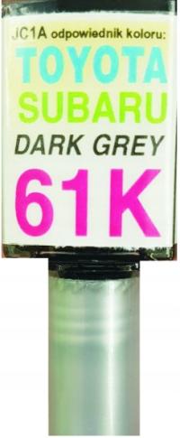 TOYOTA SUBARU 61K DARK GREY LAKIER SAMOCHODOWY ZAPRAWKA DO RYS ARASYSTEM