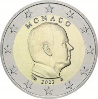 2 euro Monako Albert II 2023