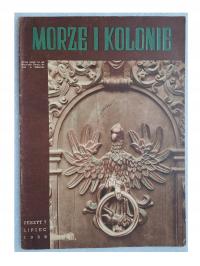 MORZE I KOLONIE-ZESZYT 7 1939 R.-ORZEŁ POLSKI