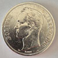 Bolivar 1912 Wenezuela 25 gramów srebra moneta historyczna