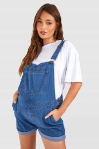 BOOHOO JEANSOWE OGRODNICZKI CIĄŻOWE J1O B16__L