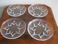 СТАРЫЕ ТАРЕЛКИ ДЛЯ ТОРТА STELLA HUTA ZABKOWICE НАБОР ИЗ 4 ПРЕДМЕТОВ