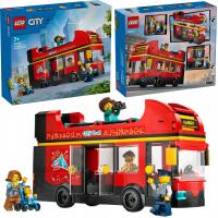 LEGO CITY 60407 CZERWONY, PIĘTROWY AUTOKAR PREZENT