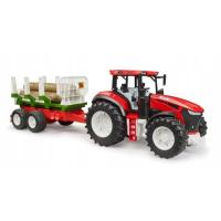 Bruder 3453 ROADMAX - traktor z przyczepą eksportową i kłodami drzew