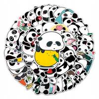 MIX PANDA NAKLEJKI WODOODPORNE STICKERBOMB WLEPKI TEMATYCZNE 50 szt