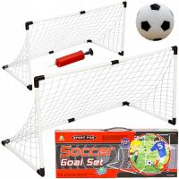 Набор для сборки 2 футбольных ворот для детей 3 насоса игольчатый мяч