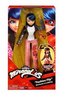 Lalka Miraculous: Biedronka i Czarny Kot Playmates Toys Fashion Flip 26 cm