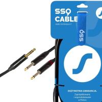 Kabel jack 6,3 mm - jack 6,3 mm SSQ JSJM1 1 m