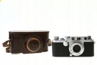 Analogowa Leica IIIf + Elmar 5cm/3.5 srebrna 1951/52 r