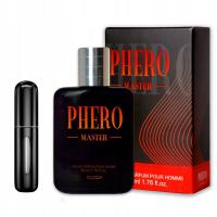 Perfumy męskie, Phero Master 50 ml, zapach pożądania. W cenie atomizerek.