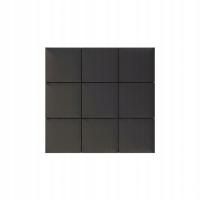 PANELE TAPICEROWANE 30X30 CM WELUROWE ŚCIENNE SZARE CIEMNY WEZGŁOWIE