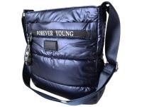 Damska Torebka Miejska Pikowana Listonoszka na Ramię Kolor Niebieski