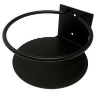 STYLOWY KWIETNIK ŚCIENNY Z OBRĘCZĄ LOFT CZARNY