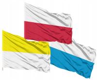 Набор из 3 церковных флагов Польша Папская Мария 112X70 см