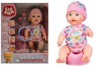 Кукла ELEFUN, интерактивная детская новорожденная с горшком, 38 см
