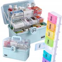 ОРГАНАЙЗЕР, КОРОБКА, ДЛЯ, ЛЕКАРСТВ,, КОРОБКА, ДЛЯ, ПЕРВОЙ, ПОМОЩИ,, ДВУХУРОВНЕВАЯ, КОРОБКА, С, ЗАМКОМ,, БОЛЬШОЙ, XXL