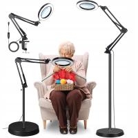 10X POWIĘKSZENIE LUPA STOJĄCA Z 3 TEMPERATURAMI BARWOWYMI METALOWA