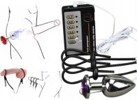Zestaw ELEKTROSTYMULACJA Pas cnoty ELEKTRO Anal BDSM Fetish Femdom