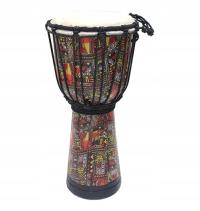 KG Djembe DJZC 50-B2 Elephant Dark Red Burn Texture