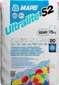 MAPEI ULTRALITE S2 клей для плитки большого формата серый 15 кг