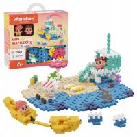 MARIOINEX MINI WAFFLE CITY PLAZA ГИБКИЕ СТРОИТЕЛЬНЫЕ БЛОКИ 148 EL.  2 фигурки