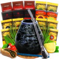 Zestaw startowy Yerba Mate Tykwa Bombilla Owoce 10x50g GRATIS NABIERKA+500g