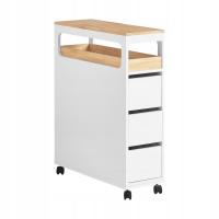 Шкаф на колесиках для бумаги, комод для ванной комнаты, узкие ящики для кухни BZR54-в