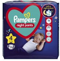 PAMPERS подгузники брюки 4 На ночь 25 шт пеленки