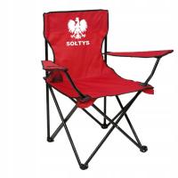 FOTEL KRZESŁO DLA SOŁTYSA PREZENT SKŁADANE KRZESŁO ORZEŁ GADŻET DZIEŃ SOŁTY