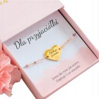 Сердце с гравировкой браслет для подруги подарок хирургическая сталь