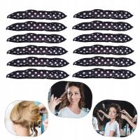 12X Papiloty do włosów MIĘKKIE DO SPANIA wałki EFEKT BLOWOUT lokówki loki