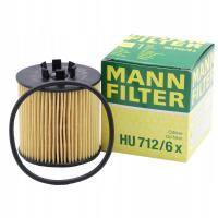 Масляный фильтр MANN для AUDI A3 ALTEA LEON FABIA Octavia HU712 / 6X