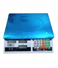 WAGA SKLEPOWA Kalkulacyjna LCD Elektroniczna 40 KG. FABIO PORZĄDNA BIAŁA J