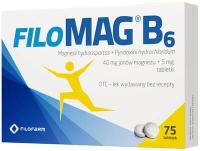 FILOMAG B6 MAGNEZ WITAMINA B6 75 TABLETEK